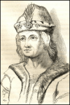 The following woodcut is taken from a portrait of Robert II in Pinkerton’s Scottish Gallery