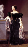 Caroline Amalie of Augustenburg, Portrait by Louis Aumont, 1830