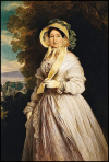 Grand Duchess Anna Fyodorovna. Portrait by Franz Xaver Winterhalter, 1848.