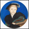 Henry Brandon, portrait miniature by Hans Holbein the Younger, 1541