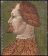 Portrait attributed to Giovanni Ambrogio de Predis, reputed to be of Gian Galeazzo Visconti
