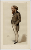 The Right Honourable Evelyn Ashley "Palmerston's Secretary". Caricature by Spy published in Vanity Fair in 1883