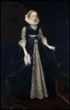 Lady Elizabeth, Countess of Banbury by Daniel Mytens