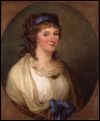 Louise of Brandenburg-Schwedt in a painting by Angelica Kauffman, 1798