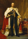 George V in coronation robes