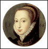 Miniature portrait of Jean Gordon, Countess of Bothwell, painted by an unknown artist in 1566